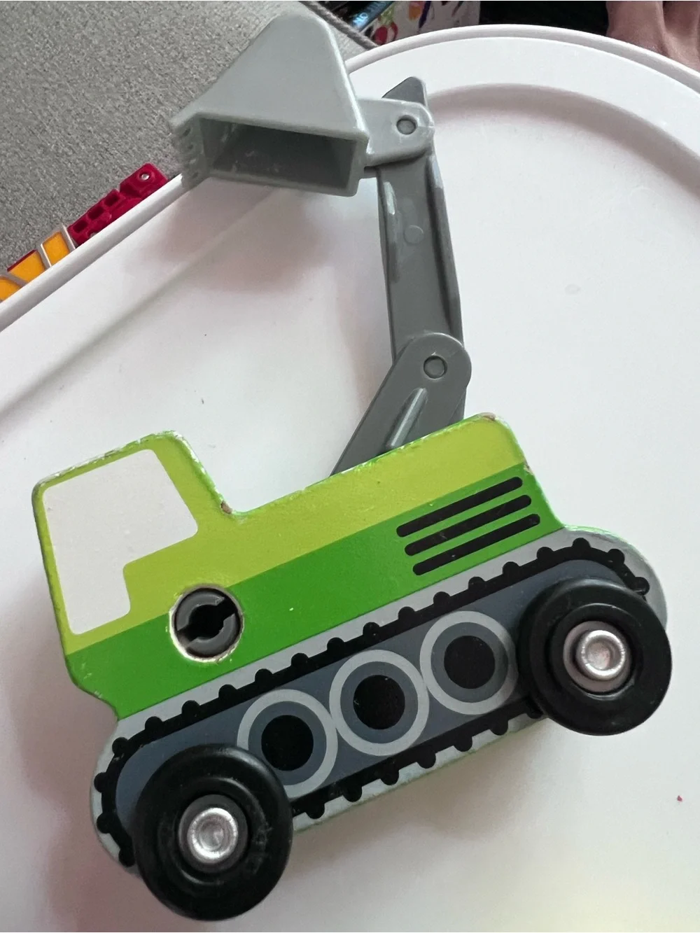 Melissa & Doug Wooden Construction Vehicles Set - 5 Toy Trucks